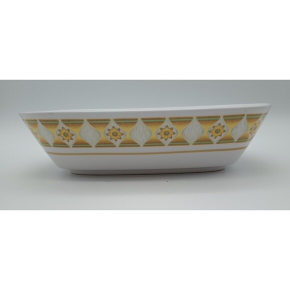 MCM NORITAKE PROGRESSION SUNGLOW OVAL SERVING BOWL  9042 Yellow - Picture 1 of 6